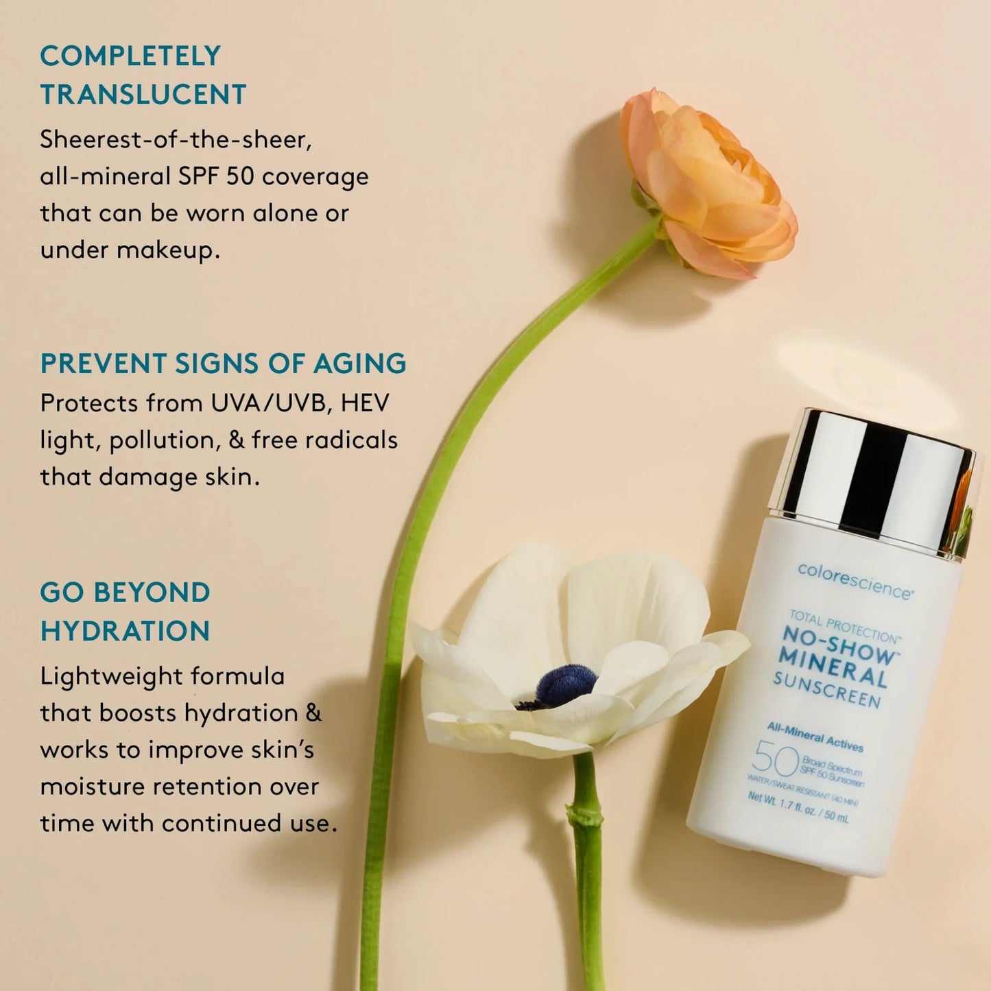 Color Science Total Protection® No-Show™ Mineral Sunscreen SPF 50